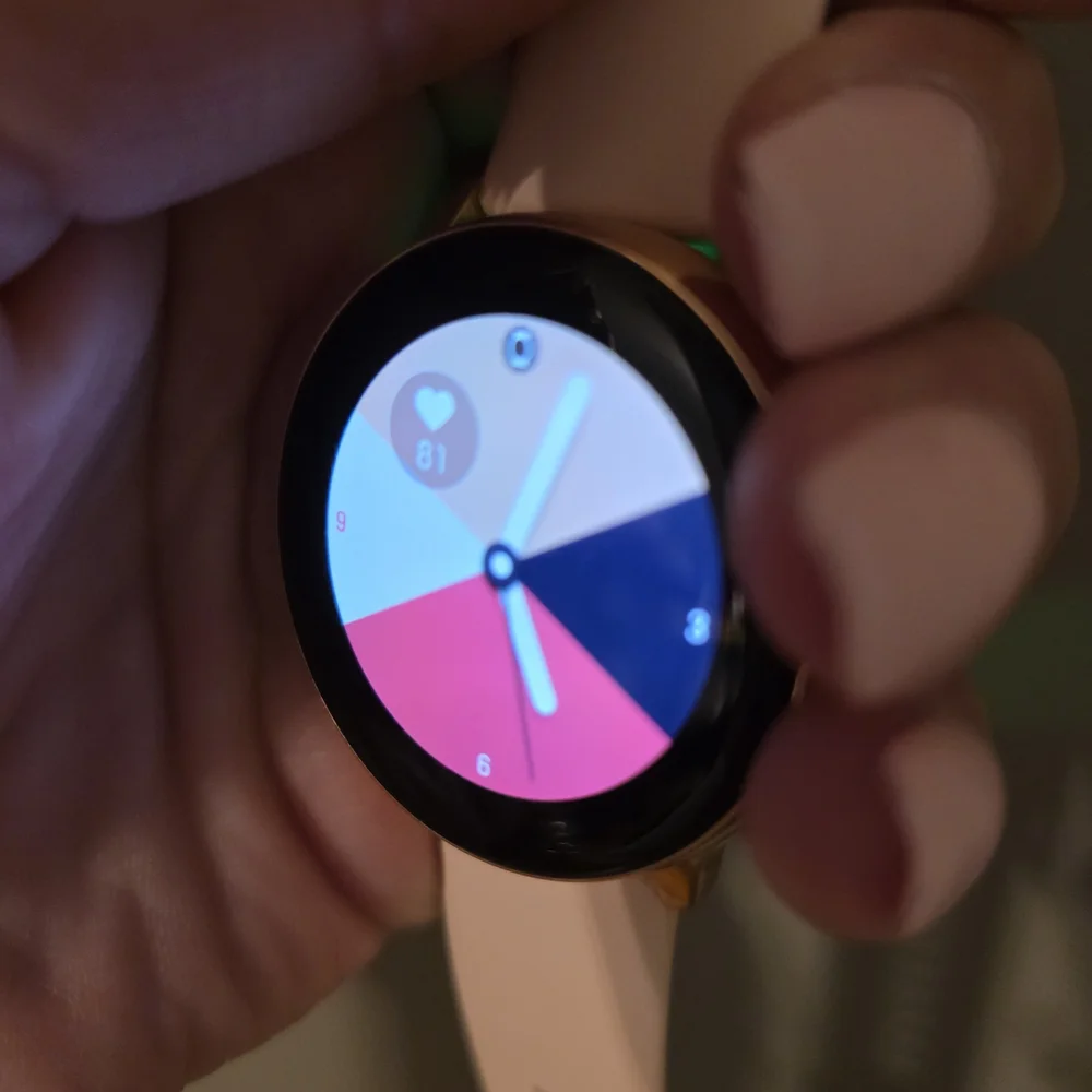 Samsung Pink and Rose Gold Smartwatch